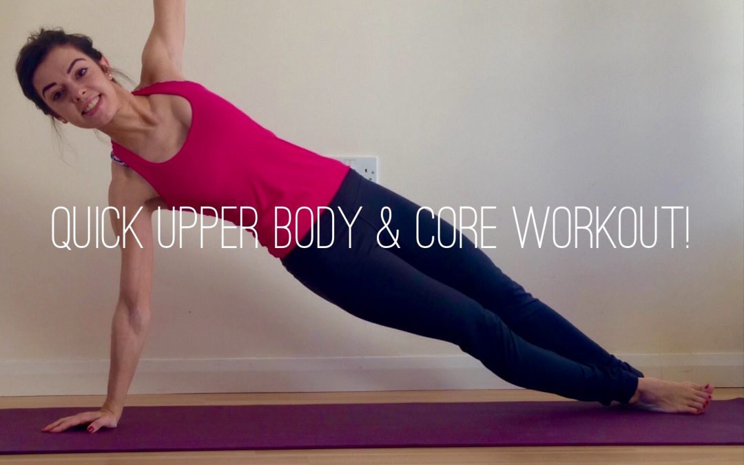 Quick upper body & core Pilates workout!