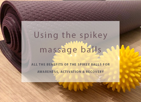 Using the spikey massage balls